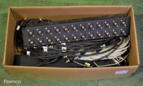 2x Digital audio patch panels and cables