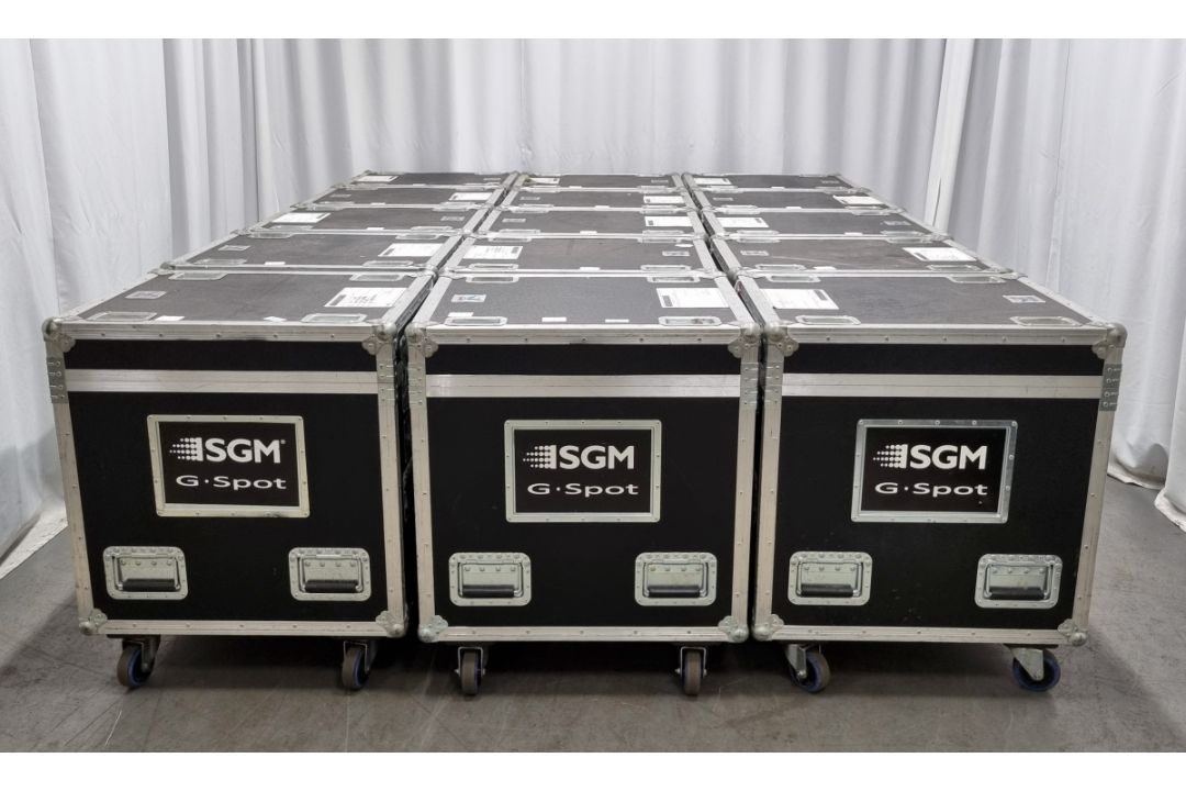 15x SGM G spot moving head lights in flight cases with power cables and brackets - Image 1 of 58