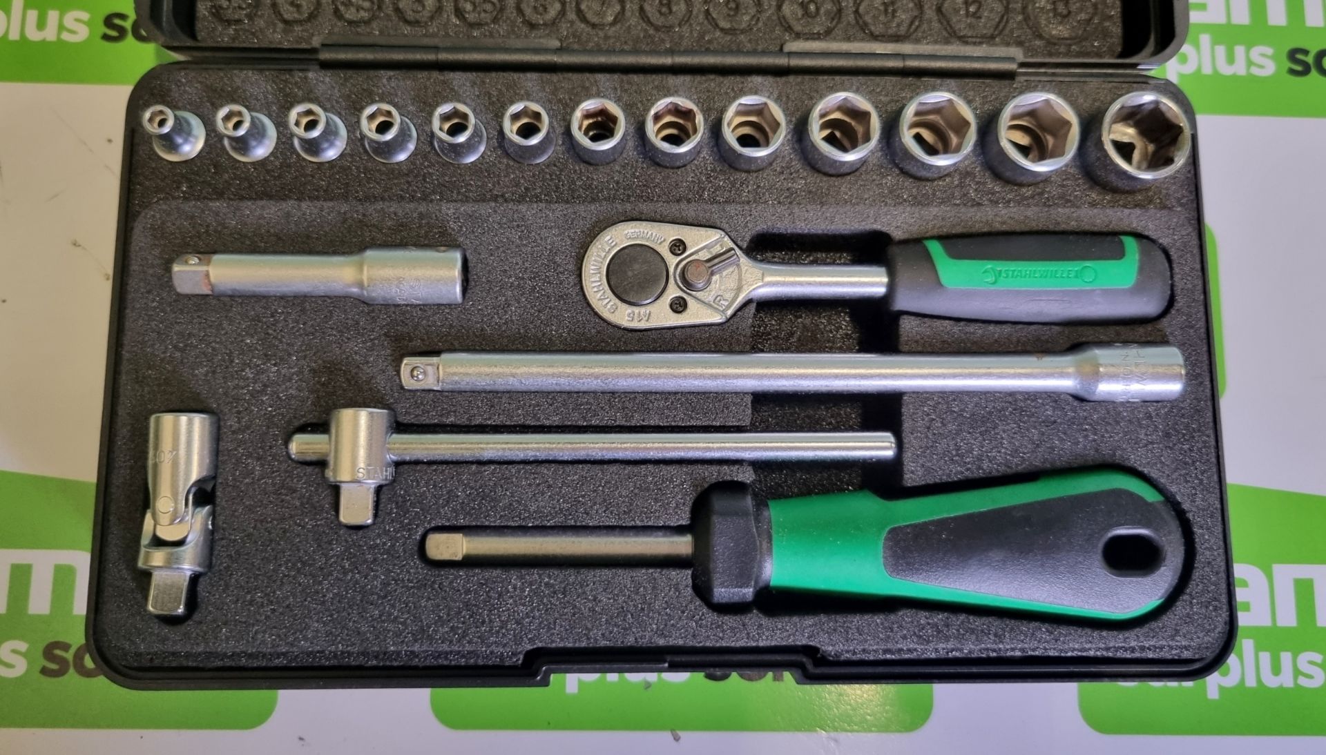 Stahlwille 1/4 inch SD socket wrench set metric cased - Image 2 of 5