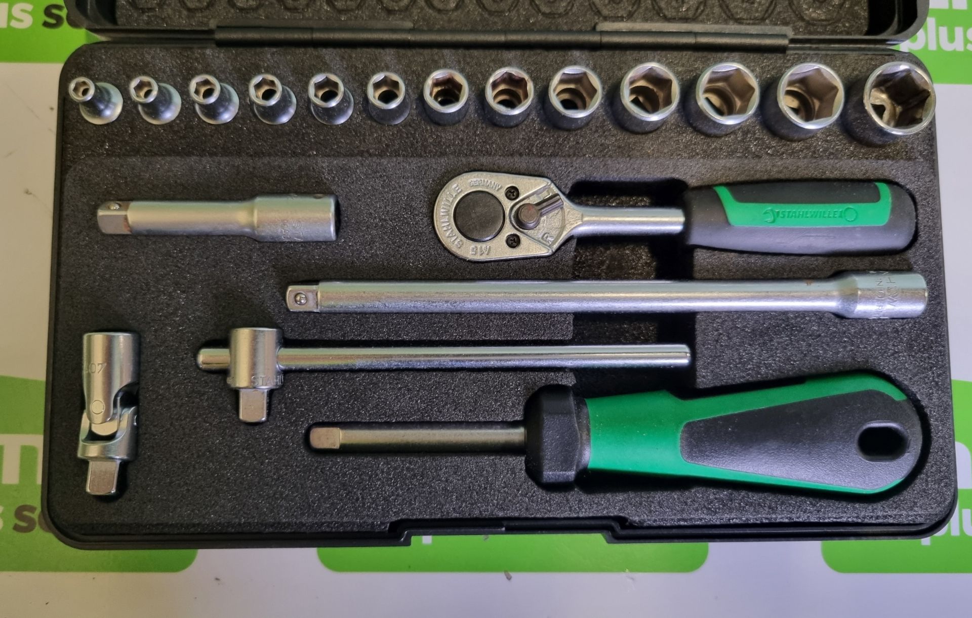 Stahlwille 1/4 inch SD socket wrench set metric cased - Image 4 of 5