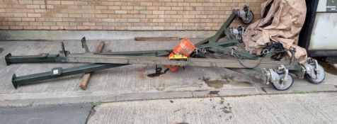 Mobile 500lbs gantry crane with CM Lodestar electric chain hoist