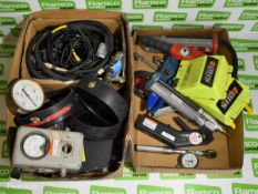 Workshop tools and electrical equipment - crimp tool, ratchet, locking pliers & more