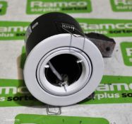 3x boxes of LV MR16 50W white tilt die-cast downlights - 10 per box