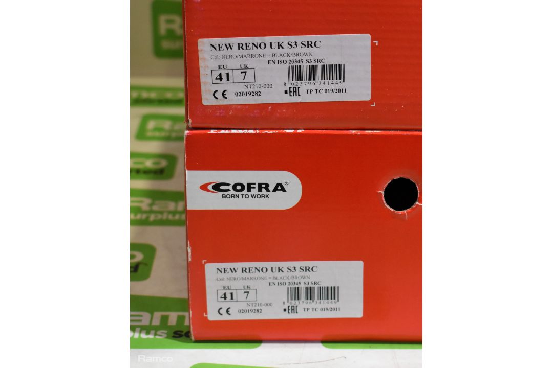 2x pairs of Cofra New Reno black safety boots - UK 7 - Image 4 of 5