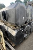 4x 680L water bowser tanks - W 1630 x D 960 x H 1170mm