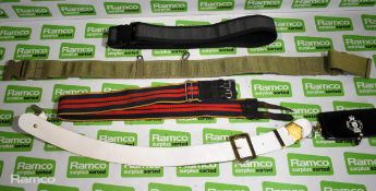 51x British Forces belts - various types and sizes