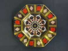 Royal Crown Derby octagonal plate - 1128 LIII