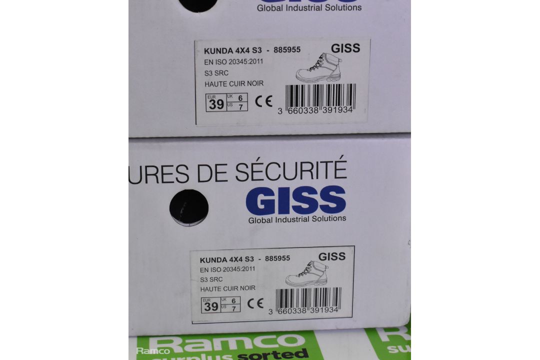 4x pairs of Giss Kunda 4x4 safety boots - UK 6 - Image 5 of 6