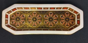 Royal Crown Derby pen tray dish - 1128 LII