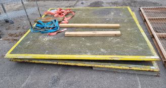 2x Anti-slip road plates - W 2300 x D 2300 x H 30mm