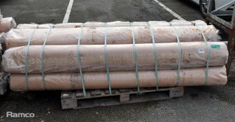 10x rolls of fibre reinforced tarpaulin - 4m wide x 50m long
