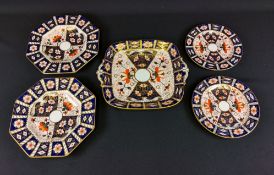 5x Royal Crown Derby plates - details in the description
