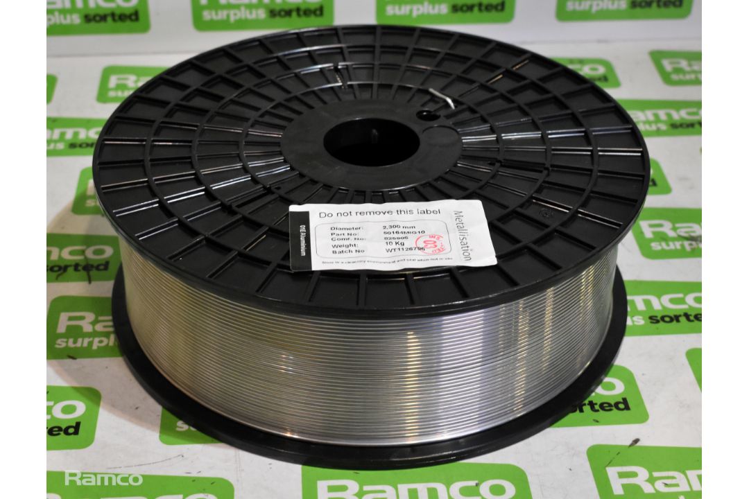 3x reels of Metallisation 01E 2.300mm Aluminium weld wire - Image 1 of 5