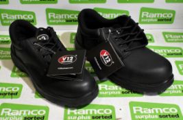 V12 VR608 Tiger safety shoes - UK 5 & 2x pairs of V12 VR608 Tiger safety shoes - UK 7