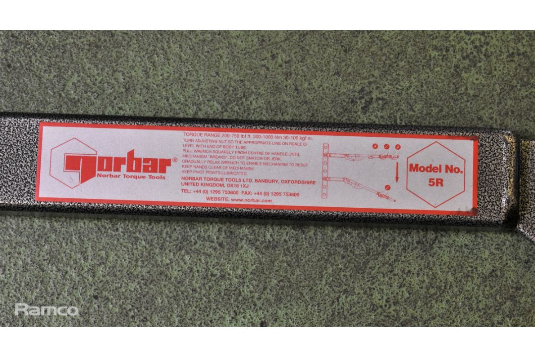 Norbar 5R large torque wrench 300 -1000 Nm - Image 3 of 4