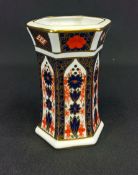 Royal Crown Derby 1128 small hexagonal vase - XLVI