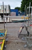 Stainless steel 4 tier mobile shelving unit - L 1000 x D 600 x H 1950mm