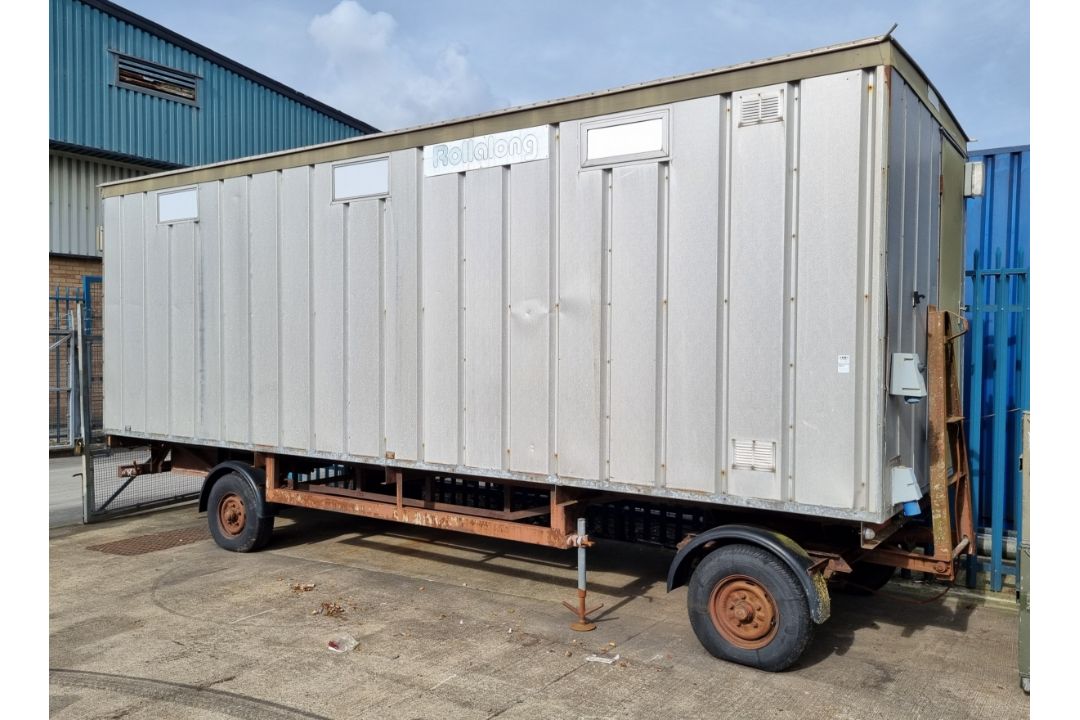 Rollalong portable office cabin with iron trailer - L 7000 x D 2260 x H 3120mm - Image 1 of 26