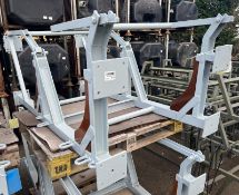 Life raft stowage frame - approx dimensions: L 2100 x W 1150 x H 850mm