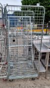 Four sided single door roll cage - W 700 x D 800 x H 1815mm