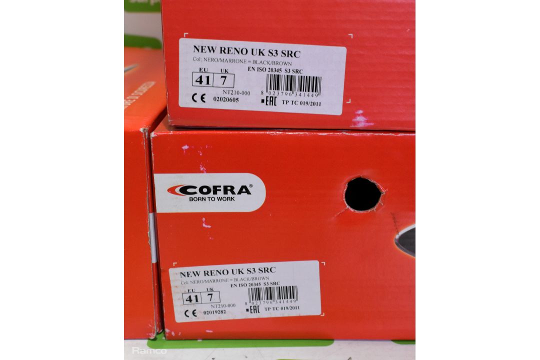 3x pairs of Cofra New Reno black safety boots - UK 7 - Image 5 of 6