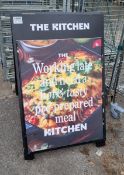 Retail display A-board - W 600 x H 1000mm