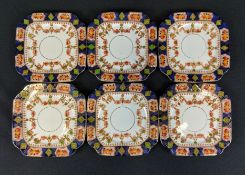 6x St. Michael China England saucers - 2586 (5 marked with a 4 and 1 marked with a 3)