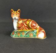 Royal Crown Derby fox cub paperweight - 2004 MMVII