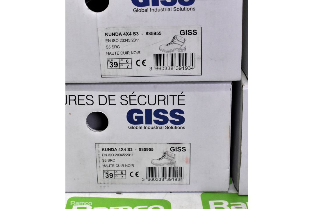4x pairs of Giss Kunda 4x4 safety boots - UK 6 - Image 4 of 6