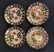 4x Royal Crown Derby saucers - details in the description