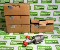 4x GSR 2000D805 G1/2 angle seat pneumatic valves