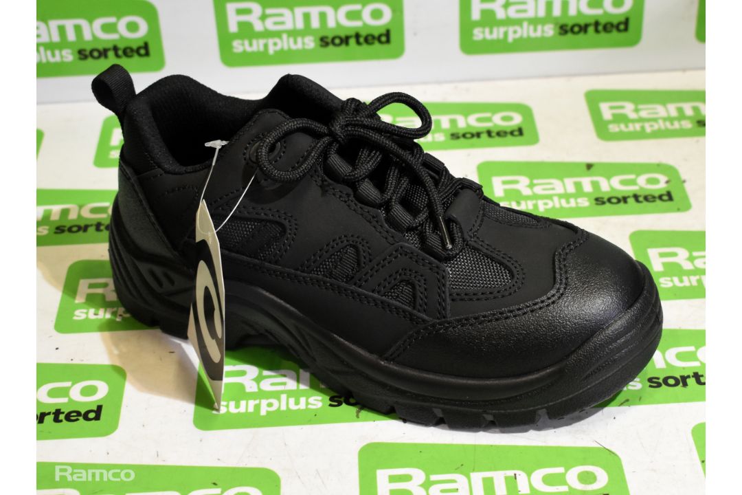 2x pairs of Contractor 72SM black safety trainers - UK 4 - Image 1 of 5
