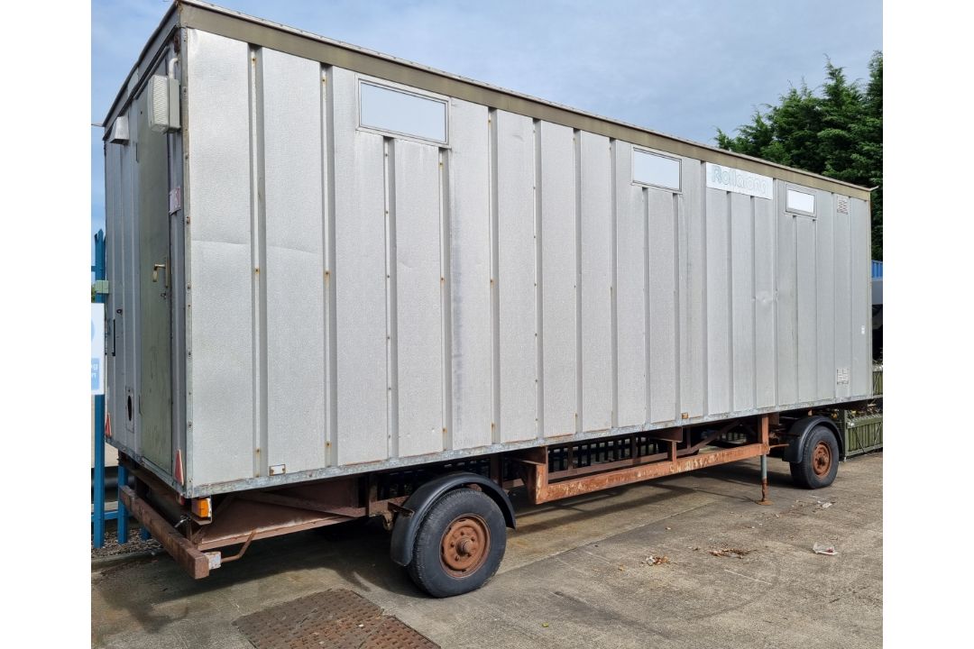 Rollalong portable office cabin with iron trailer - L 7000 x D 2260 x H 3120mm - Image 4 of 26