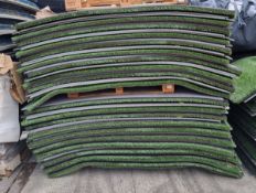 40x Nexxfield green artificial grass panels with shock foam panel and hook and loop fastening system