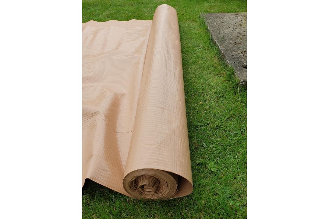 1x roll of Fibre reinforced tarpaulin - 4m wide x 50m long - Image 2 of 10