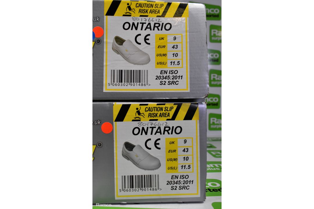 3x pairs of Anvil Traction Ontario safety shoes - UK 9 - Image 5 of 6