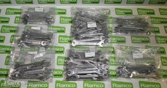 Open ended spanners - quantities and sizes in description