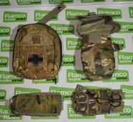 100x British Army MTP pouches - mixed types
