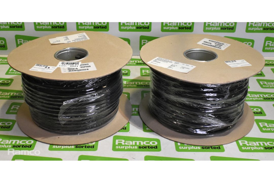 2x reels of black elasticated rope 8mm x 100m - Image 3 of 3