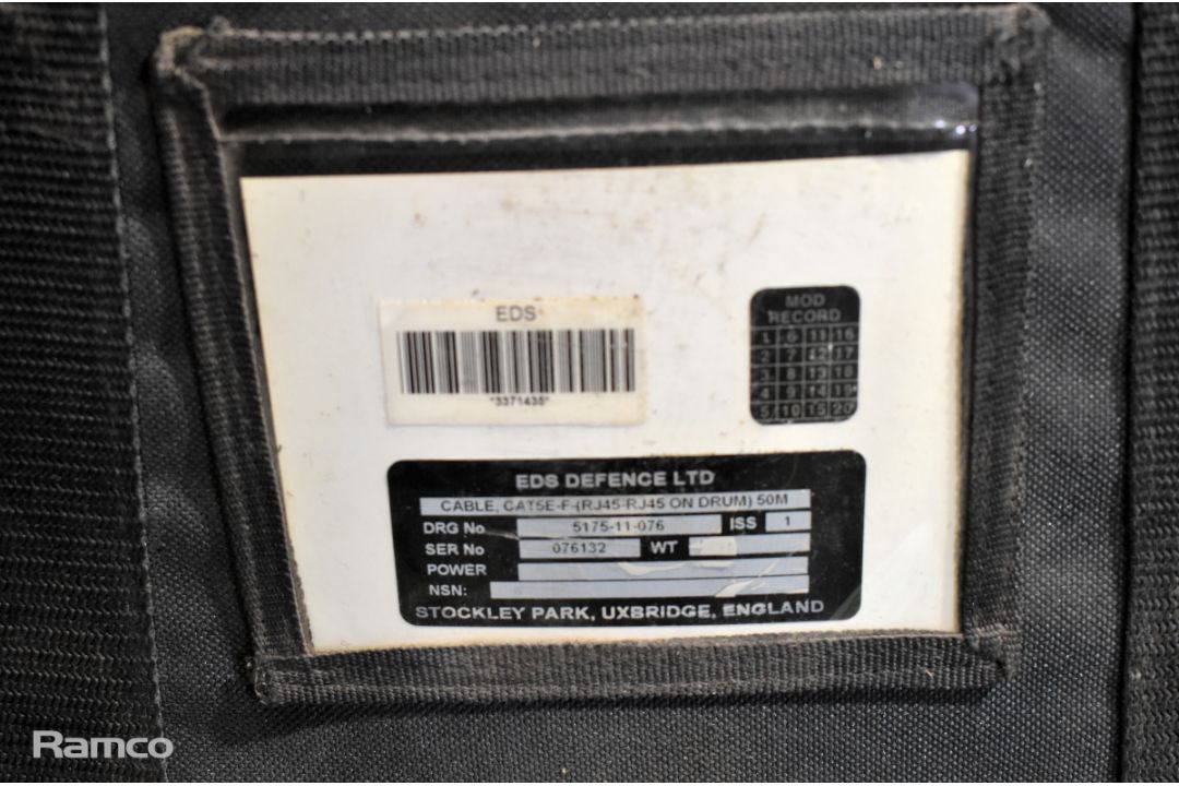 2x Atlas DII ( ID ) R - 50 mtr CAT5e cable drums with soft case - Image 4 of 5