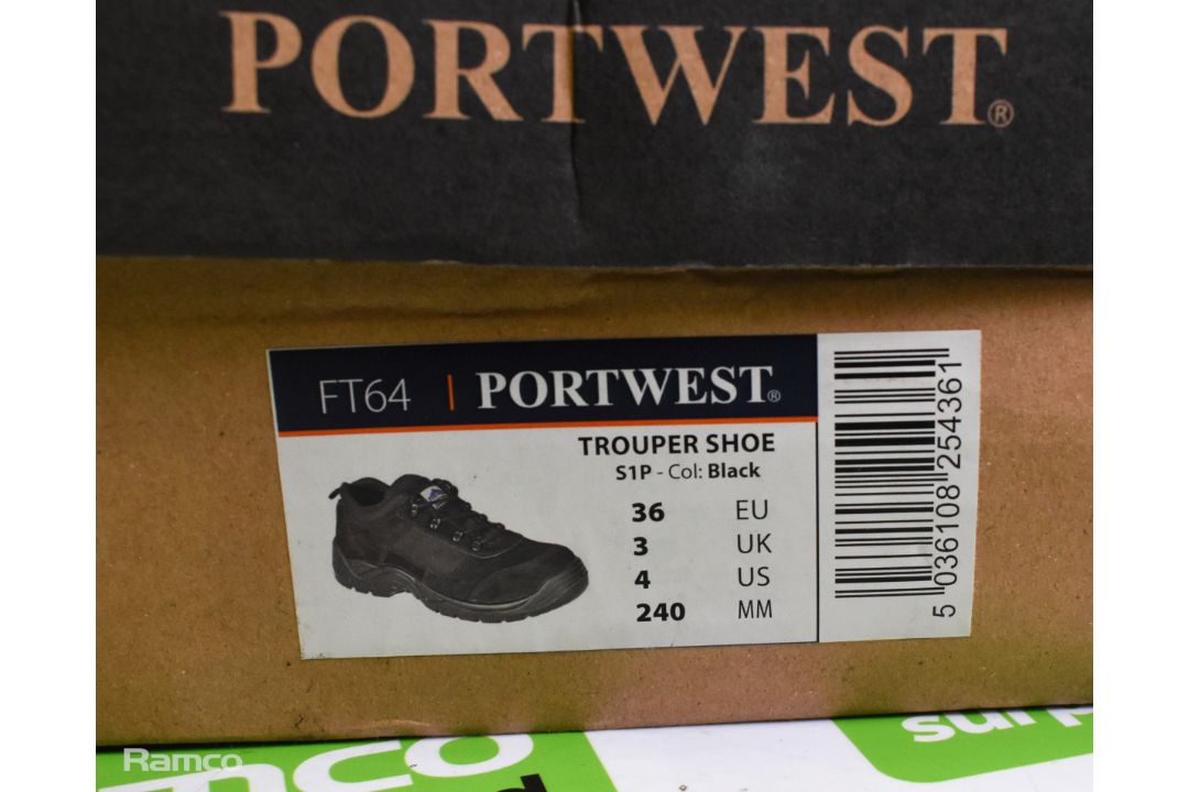 Portwest FC66 Trouper safety shoes - UK 3 & Portwest FC44 Thor safety shoes - UK 7 - Image 9 of 10