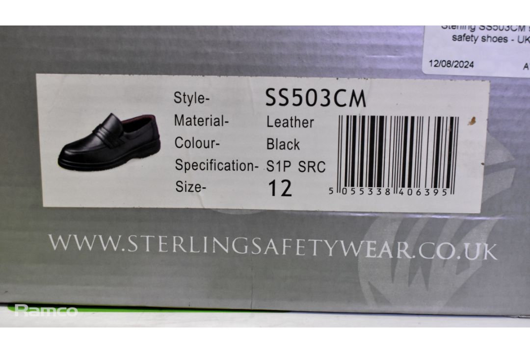 Sterling SS503CM slip on safety shoes - UK 8 & Sterling SS503CM slip on safety shoes - UK 12 - Image 9 of 10