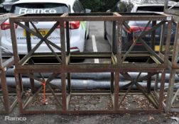 2x Heavy duty structural cribs - W 1830 x D 610 x H 610mm