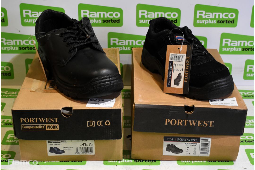 Portwest FC66 Trouper safety shoes - UK 3 & Portwest FC44 Thor safety shoes - UK 7 - Image 10 of 10