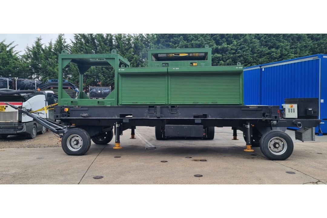 GE Seaco modified 20ft ISO container trailer with Nato hitch (NON ROAD LEGAL) - see desc. - Image 2 of 23