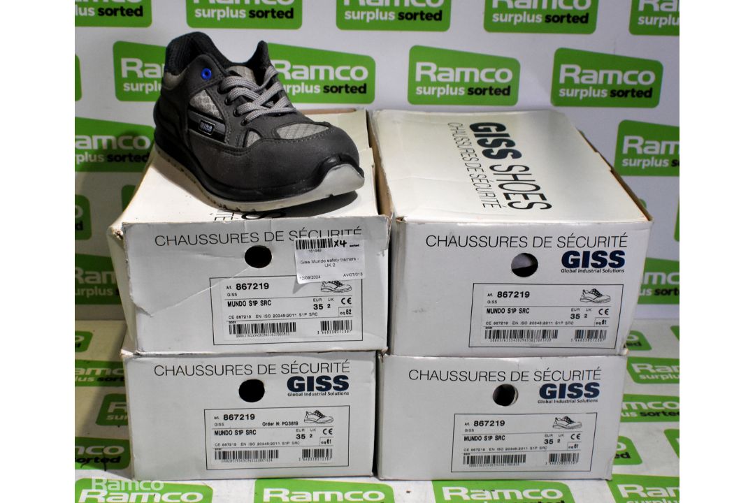 4x pairs of Giss Mundo safety trainers - UK 2 - Image 6 of 6