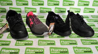 Various safety boots - see description for details