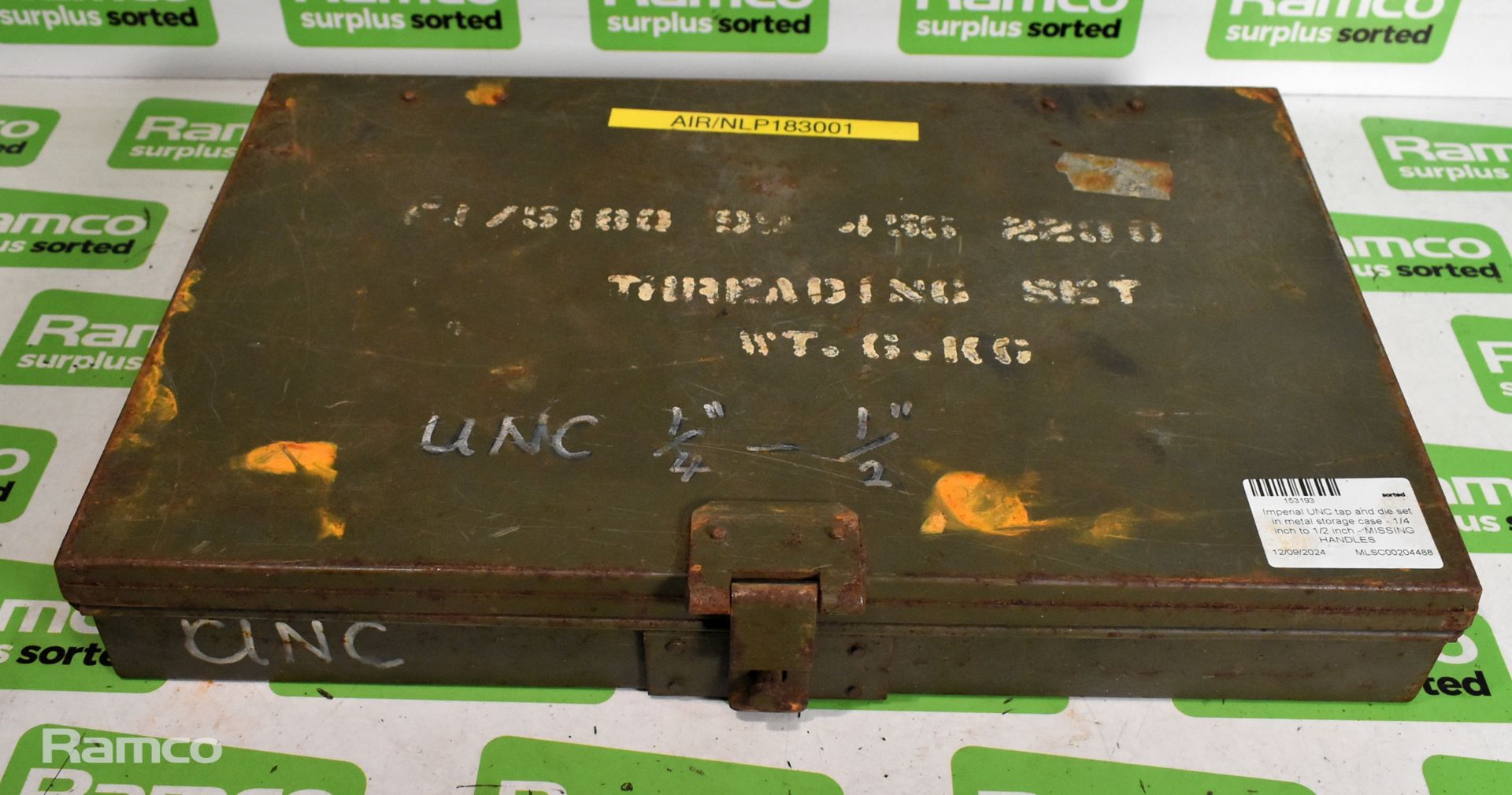 3x Imperial UNF/UNC tap and die sets in metal storage cases -see description for full details - Image 15 of 15