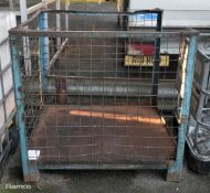 Metal stillage with 3 sides - W 1130 x D 1130 x H 1075mm