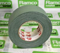 4x boxes of Scapa 3302 - Cloth adhesive tape olive green - 50mm x 50M - 16 rolls per box